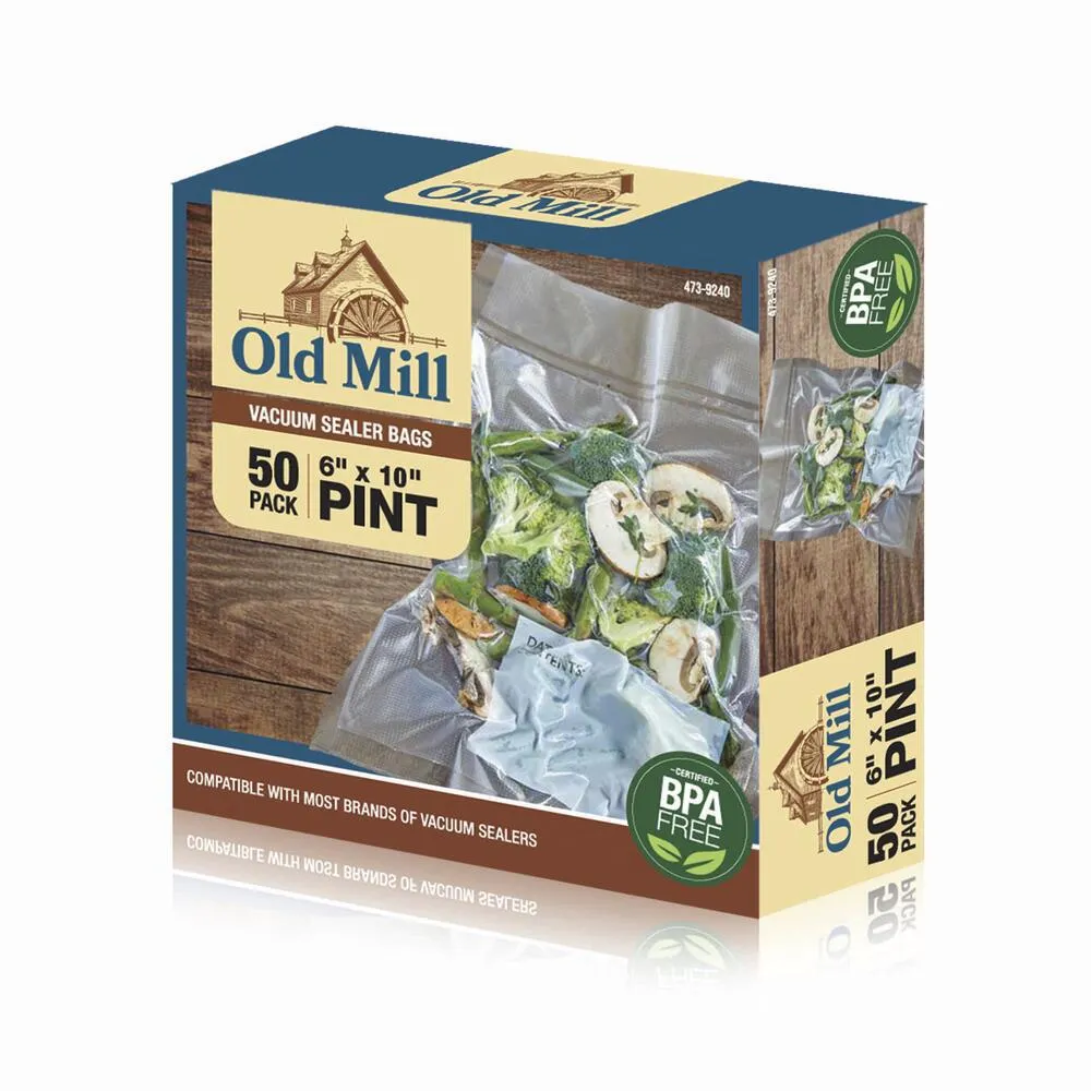 6" x 10" Pint Vacuum Sealer Bags - 50 pack