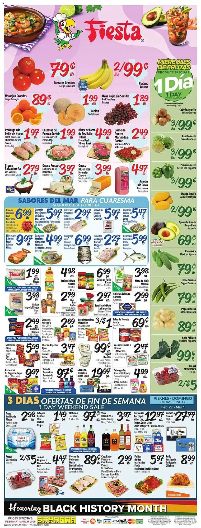 Weekly ad Fiesta Mart weekly ad from February 25 to March 3 2026 - Page 1
