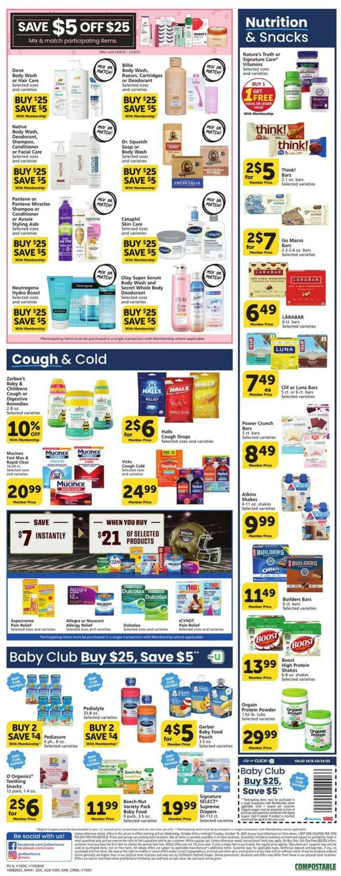 Weekly ad Vons Current weekly ad from October 8 to October 14 2025 - Page 6