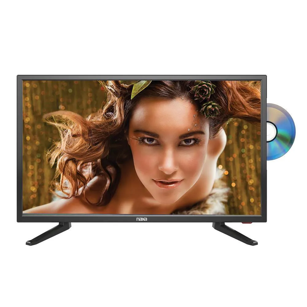 Naxa 970104941M 24" Class LED TV and DVD/Media Player + Car Package