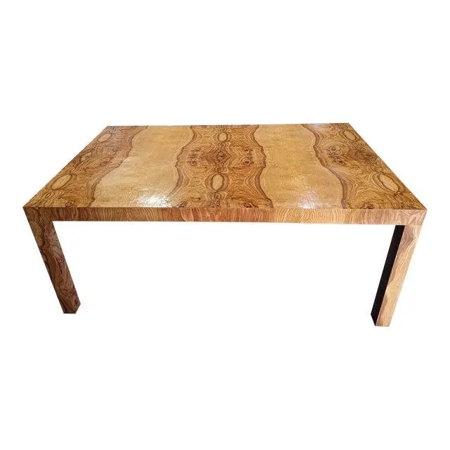 Burled Parsons Table/Desk From Oyster Creek
