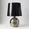 Ball-Shaped Silver Ceramic Table Lamp by Aldo Londi for Bitossi, 1970s
