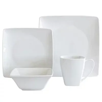 Over&back 32-Piece Squared Dinnerware Set