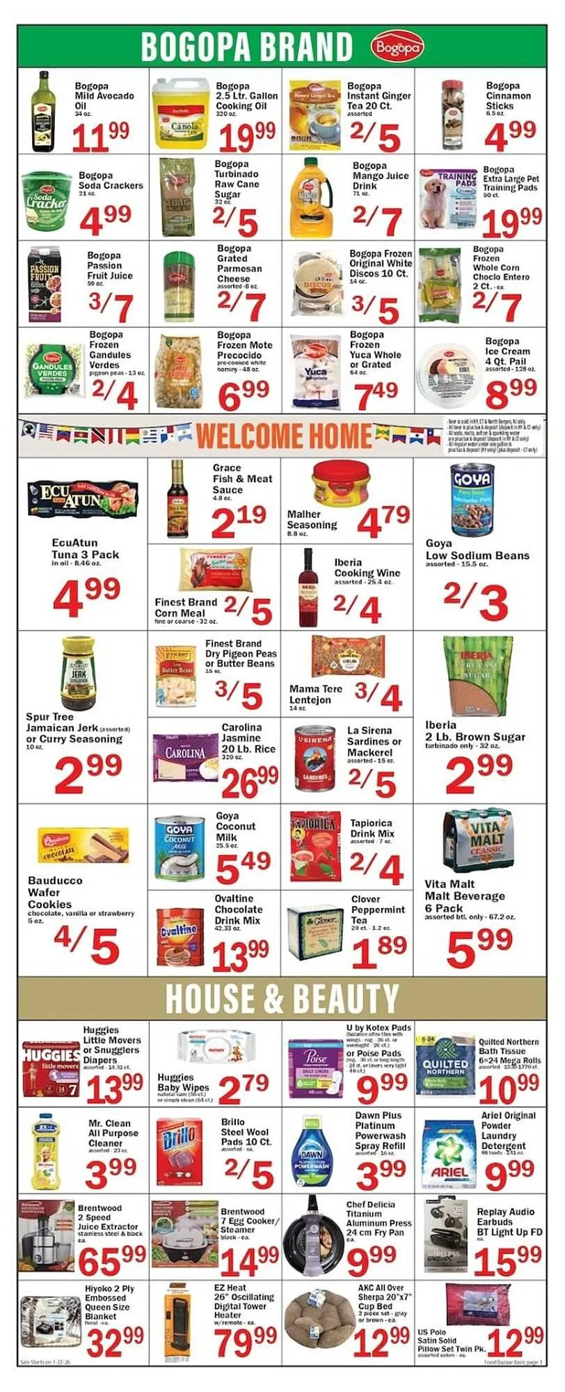 Weekly promotion Food Bazaar circular spanning from January 22 to January 28 2026 - Page 3 for Catalogue 365