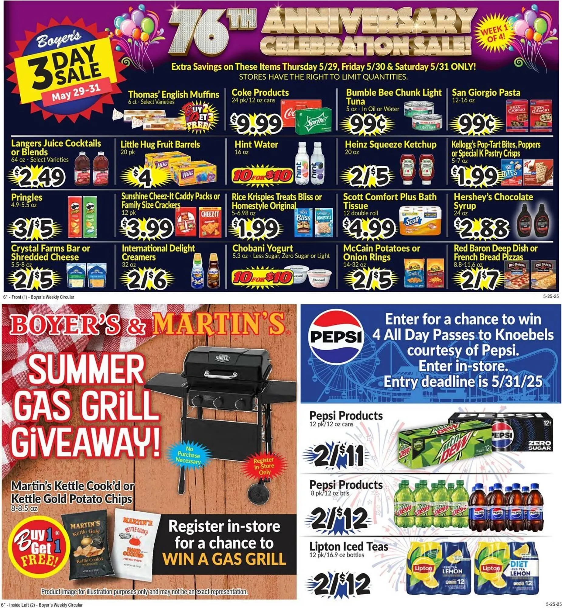Weekly ad Boyer's Food Markets Weekly Ad from May 25 to May 31 2025 - Page 1