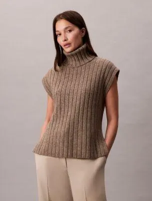 Rib Relaxed Sleeveless Sweater