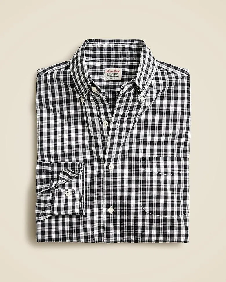 Relaxed Secret Wash cotton poplin shirt