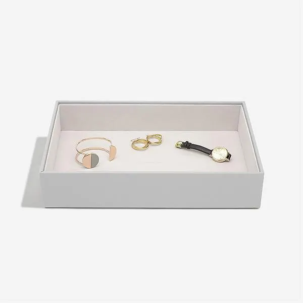 Stackers Supersize Deep Open Tray Pebble Grey