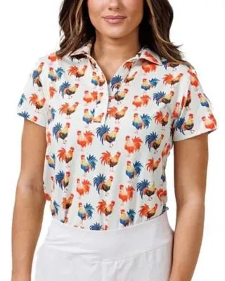 Women's Waggle Golf Cocky Rooster Polo