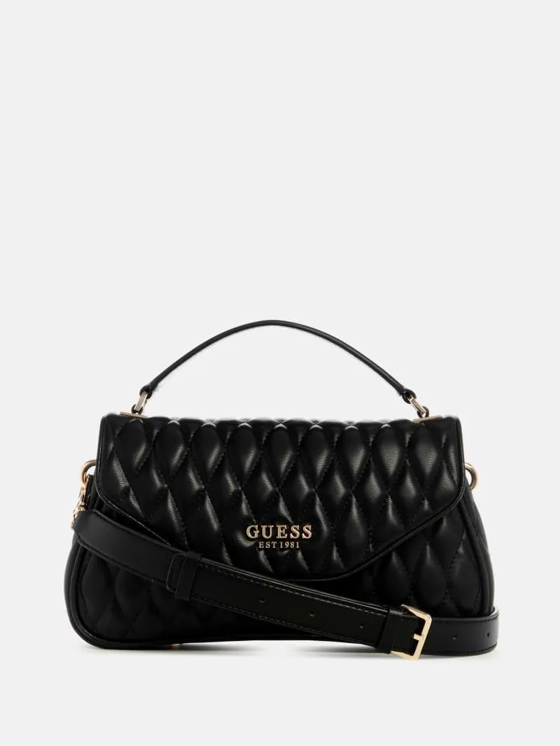 Valla Faux-Leather Quilted Crossbody