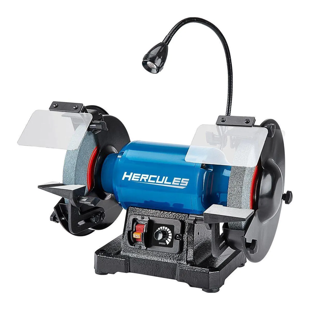 8 in. Variable Speed Bench Grinder with LED Work Light