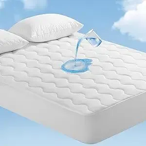 Elegear Queen Cooling Mattress Pad for Hot Sleepers, Waterproof Cold Mattress Topper with TriSupport 3D Tech Balanced Support & Enhanced Breathability, Soft Fluffy Bed Protector Deep Pocket Up to 16"