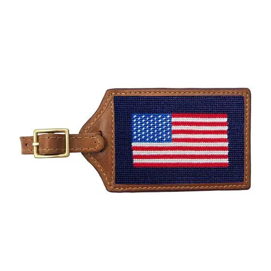 Smathers & Branson Needlepoint Luggage Tag