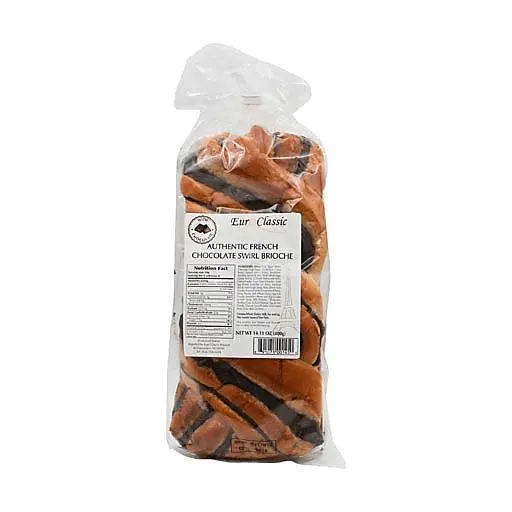 EuroClassic Authentic French Chocolate Swirl Brioche