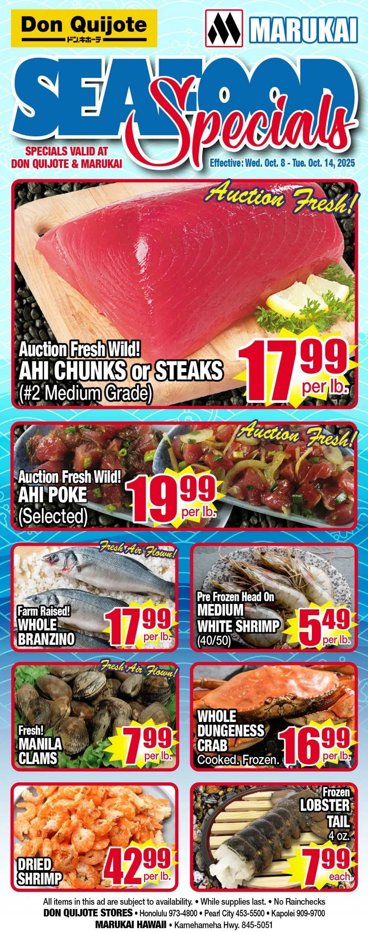Weekly ad Don Quijote Hawaii from October 8 to October 14 2025 - Page 1