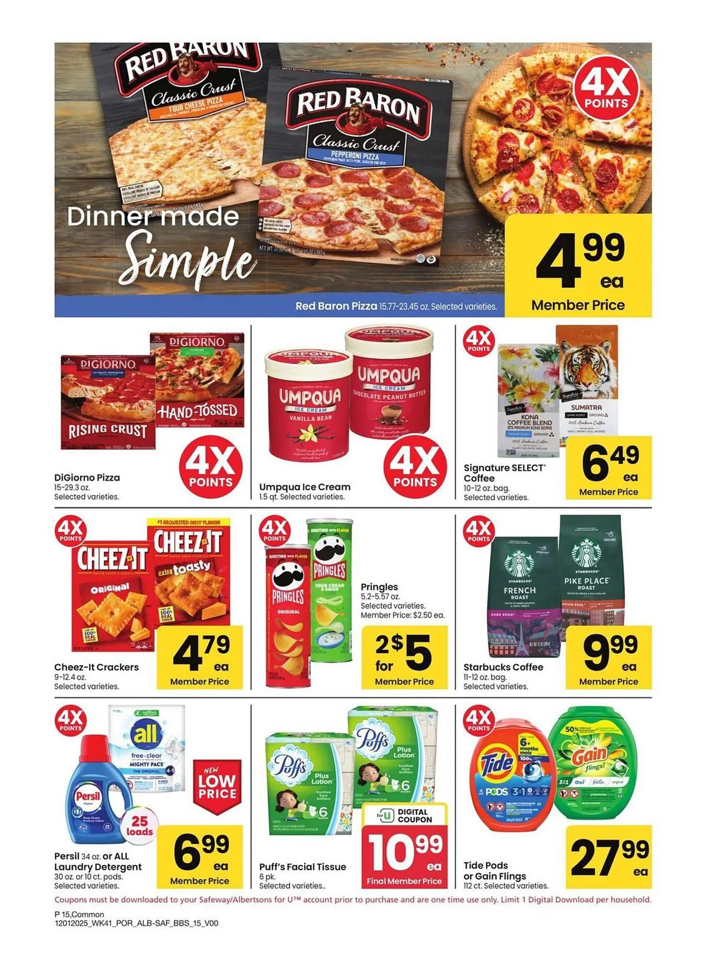 Weekly promotion Albertsons weekly ad spanning from December 1 to January 4 2026 - Page 15 for Catalogue 365