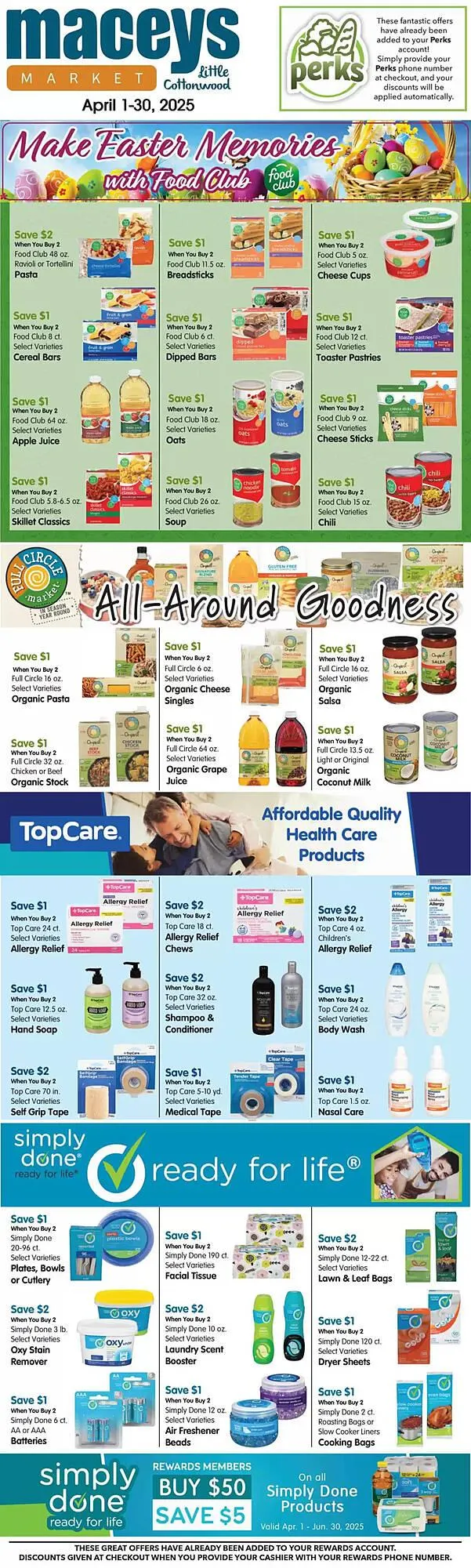 Weekly ad Maceys Weekly Ad from April 1 to April 30 2025 - Page 1