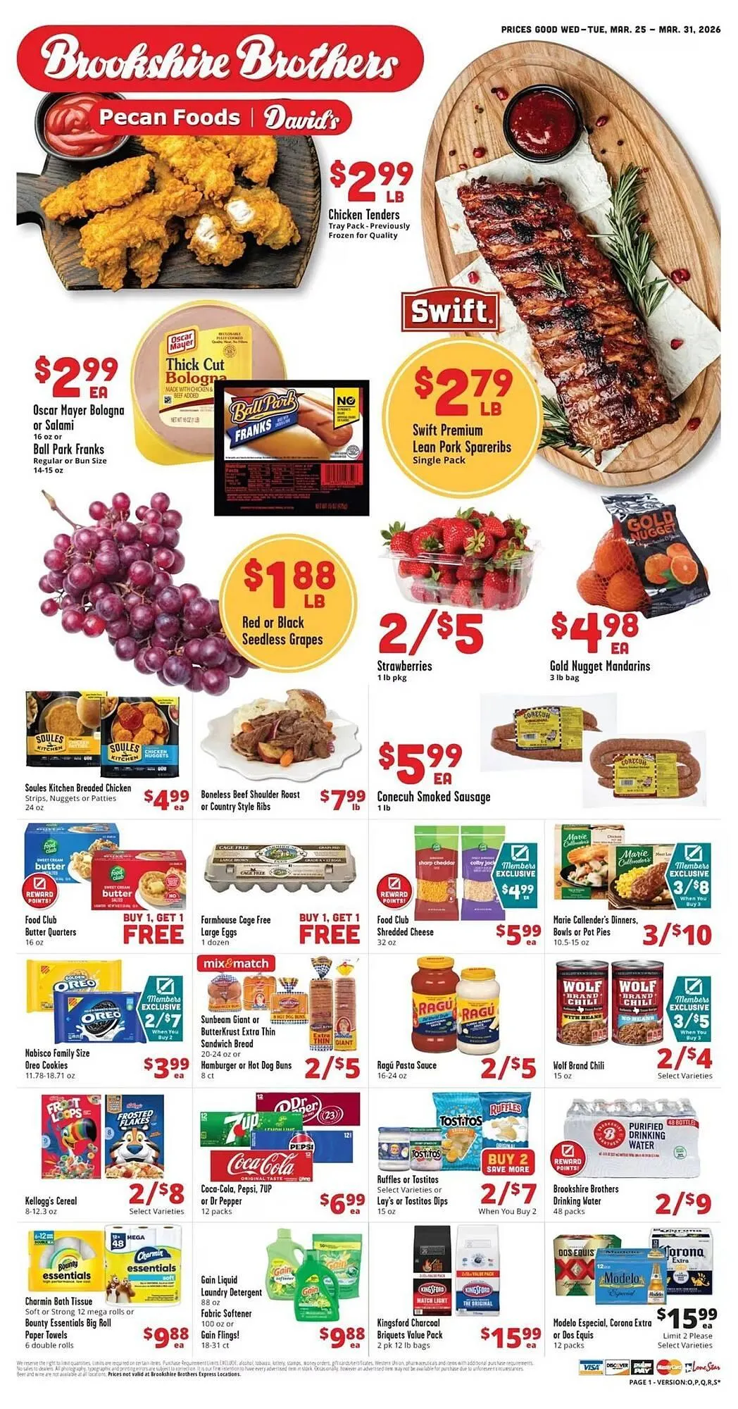 Weekly ad Brookshire Brothers weekly ad from March 25 to March 31 2026 - Page 1