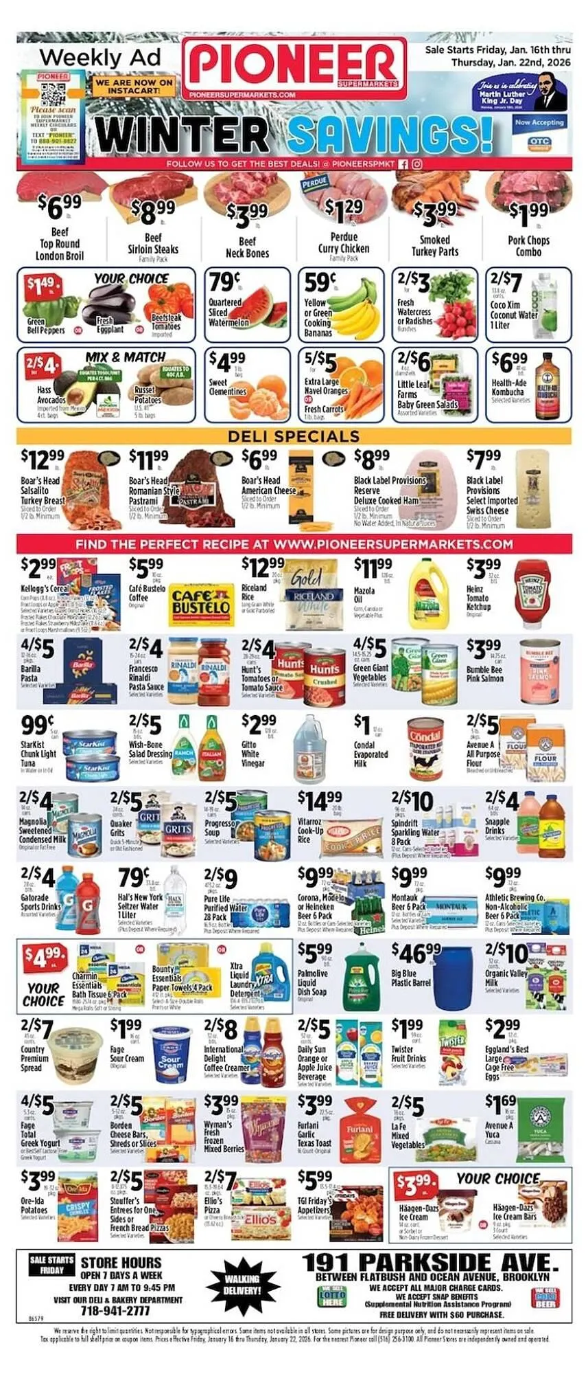 Weekly ad Pioneer Supermarkets weekly ad from January 16 to January 22 2026 - Page 1