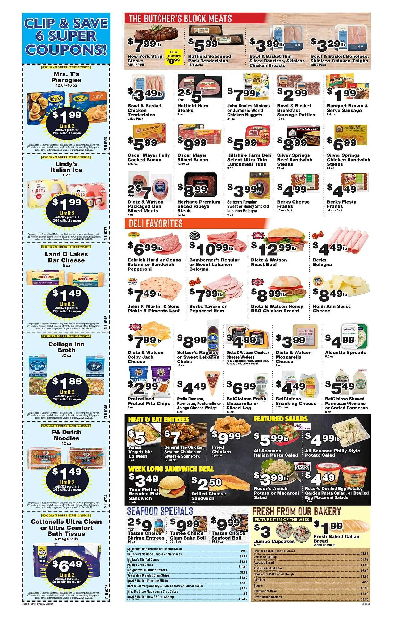 Weekly ad Boyer's Food Markets weekly ad from February 22 to February 28 2026 - Page 2