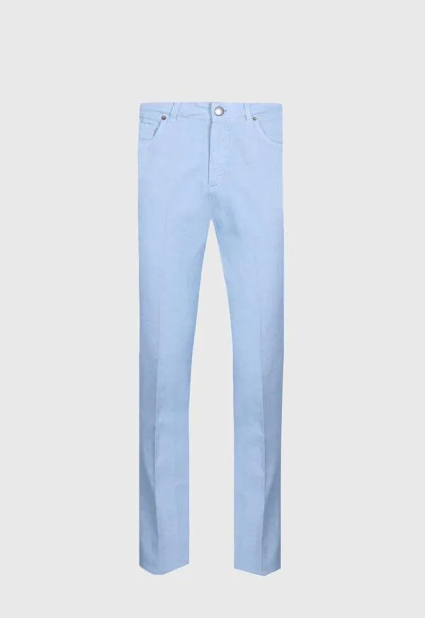 Linen & Cotton Five Pocket Pant