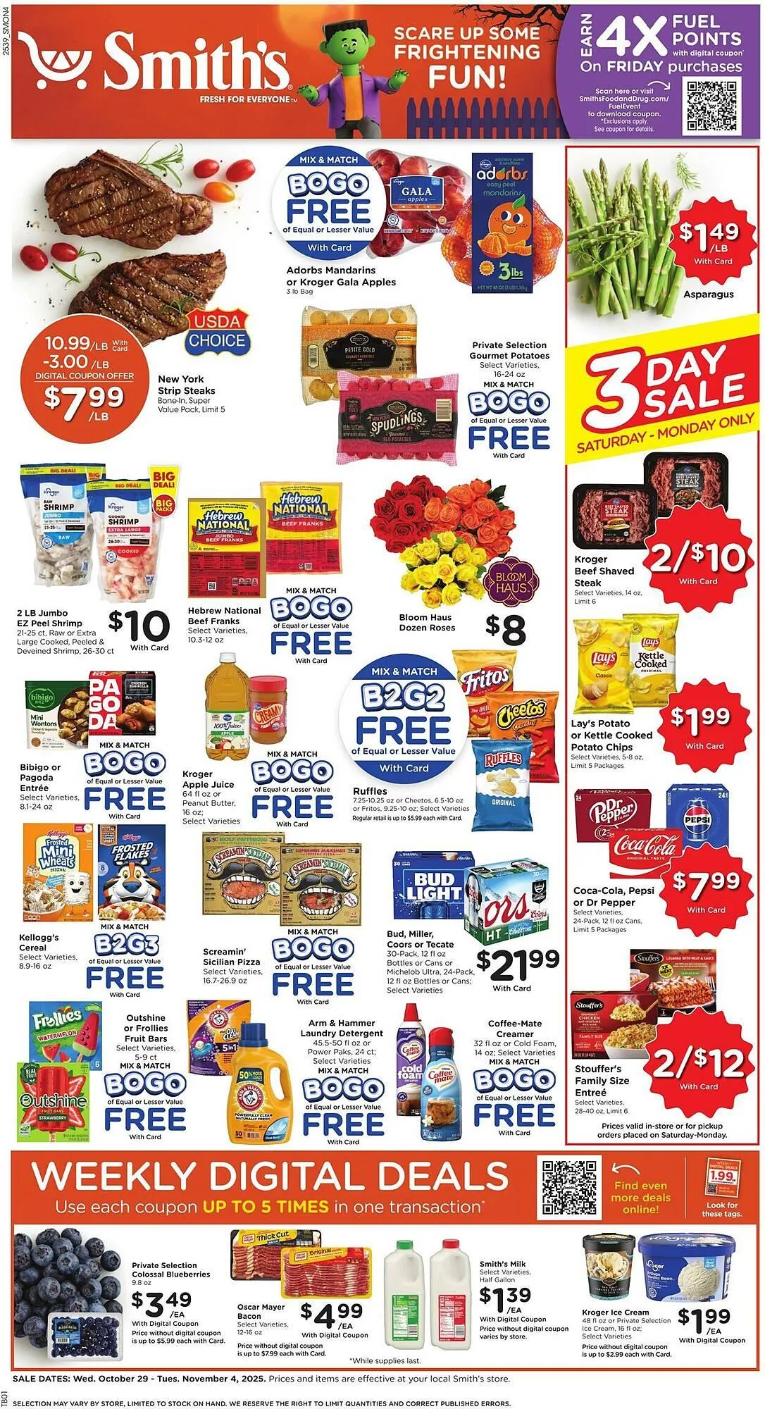 Weekly ad Smith's weekly ad from October 29 to November 4 2025 - Page 1