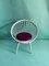 Fuchsia and White Circle Chair by Yngve Ekstrom for Swedese, 1960s