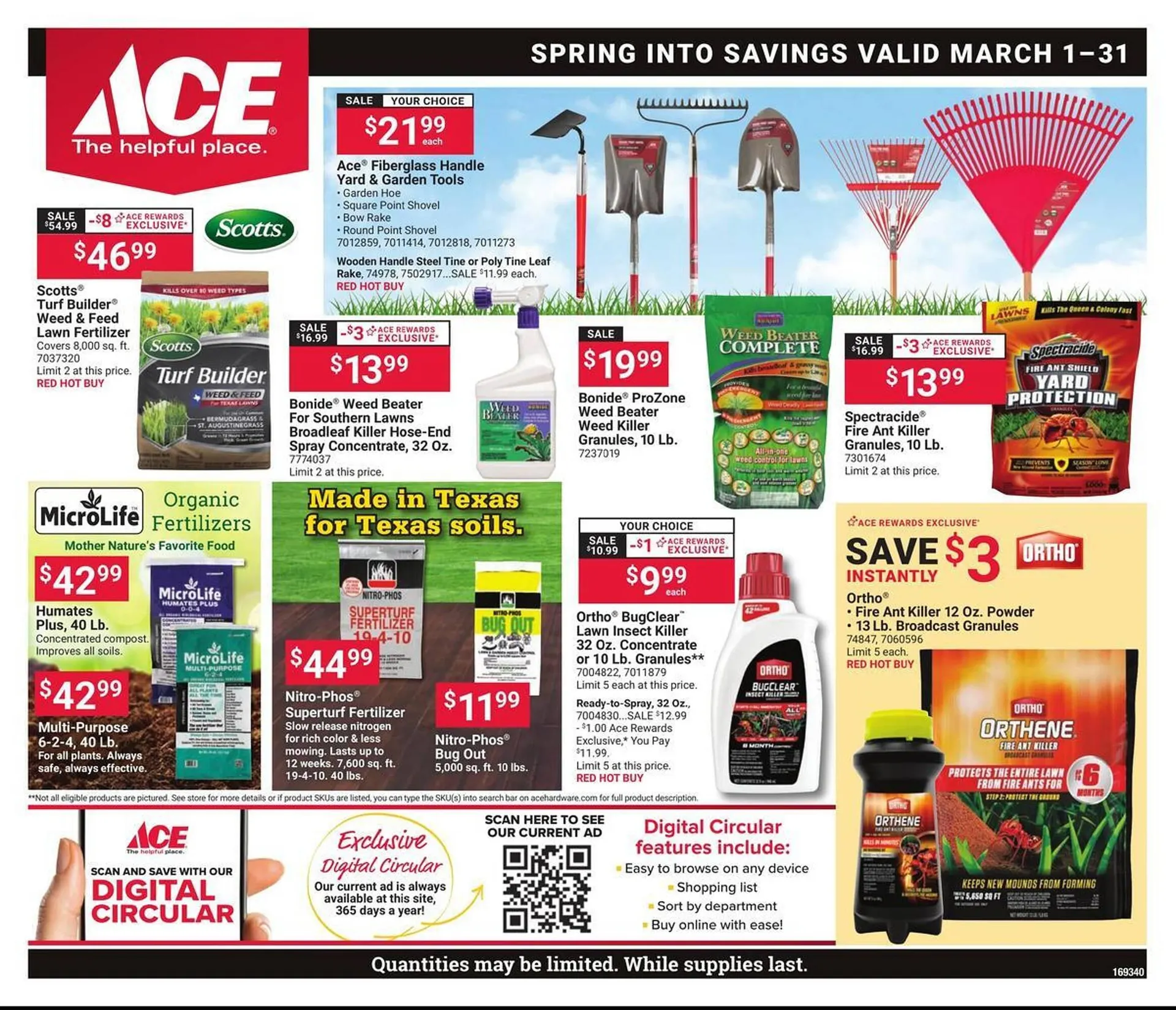 Weekly ad Ace Hardware flyer from March 1 to March 31 2026 - Page 1