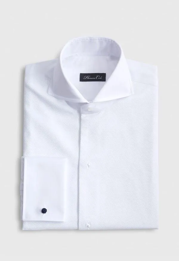 Piqué Bib Front Tuxedo Shirt