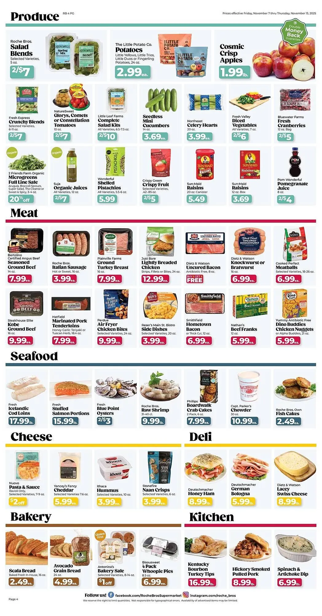 Weekly ad Roche Bros weekly ad from November 7 to November 13 2025 - Page 4