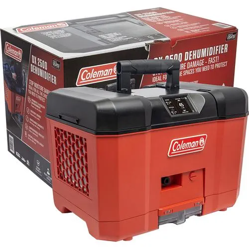 Coleman DX 2500 Dehumidifier, up to 800 cu ft, Portable, Versatile - Open Box
