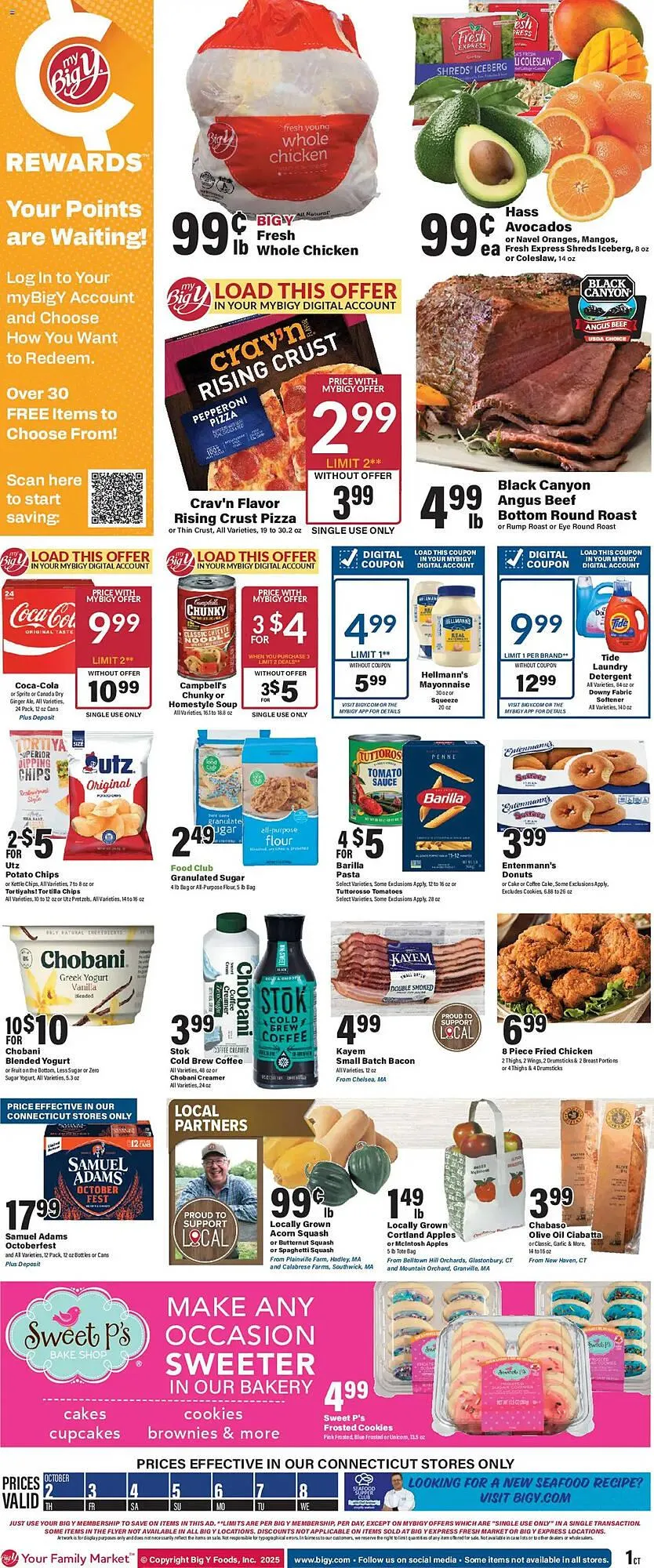 Weekly ad Big Y flyer from October 2 to October 9 2025 - Page 1