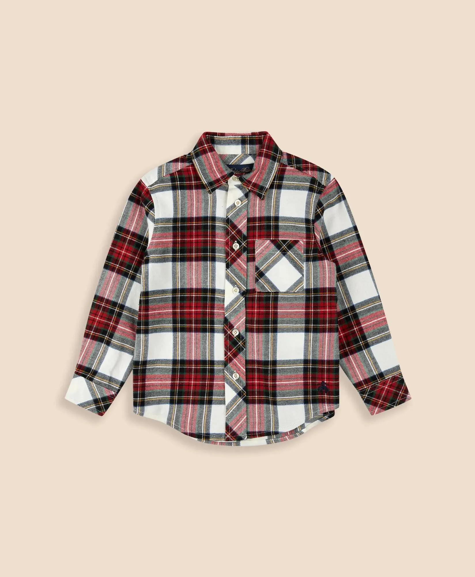 Boys Cotton Brushed Flannel Shirt