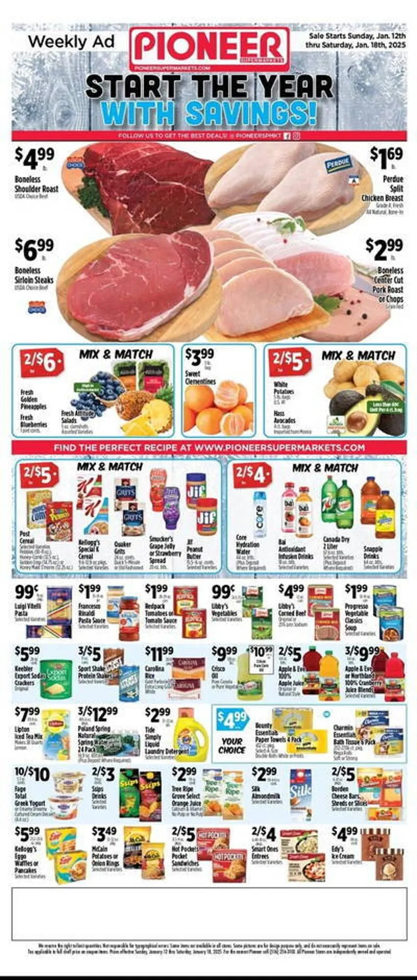 Weekly ad Pioneer Supermarkets Weekly Ad from January 9 to January 15 2025 - Page 1