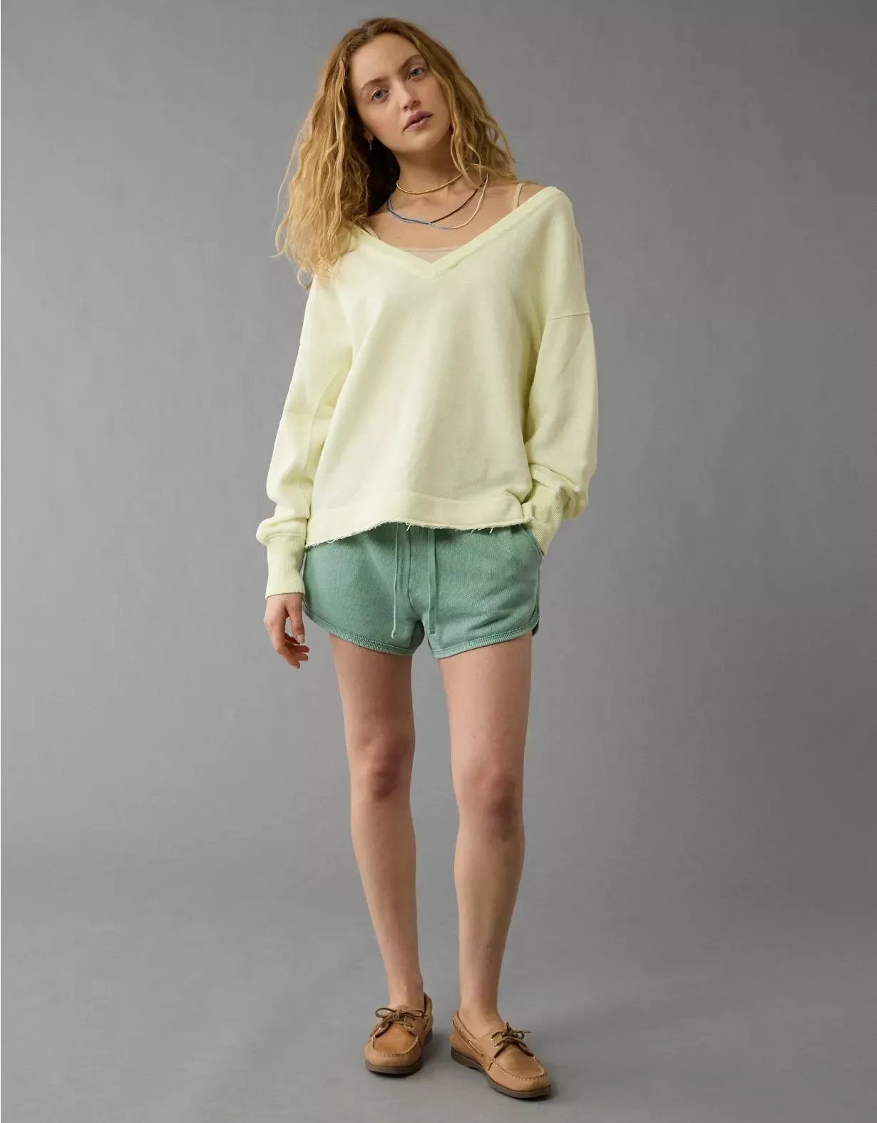 AE Saltwash Double V-Neck Sweatshirt