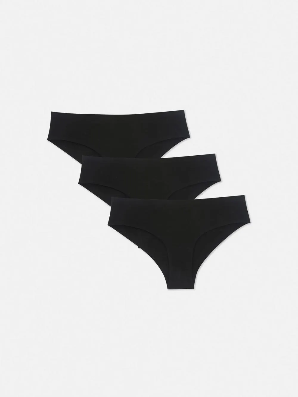 3-Pack Invisible Black Briefs