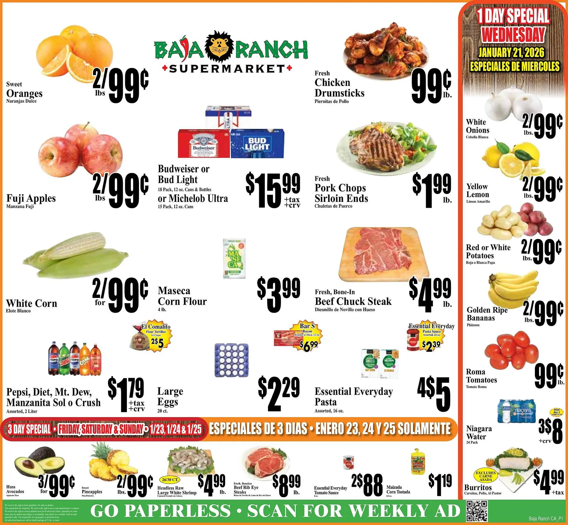 Weekly ad Baja Ranch weekly ad from January 21 to January 27 2026 - Page 1