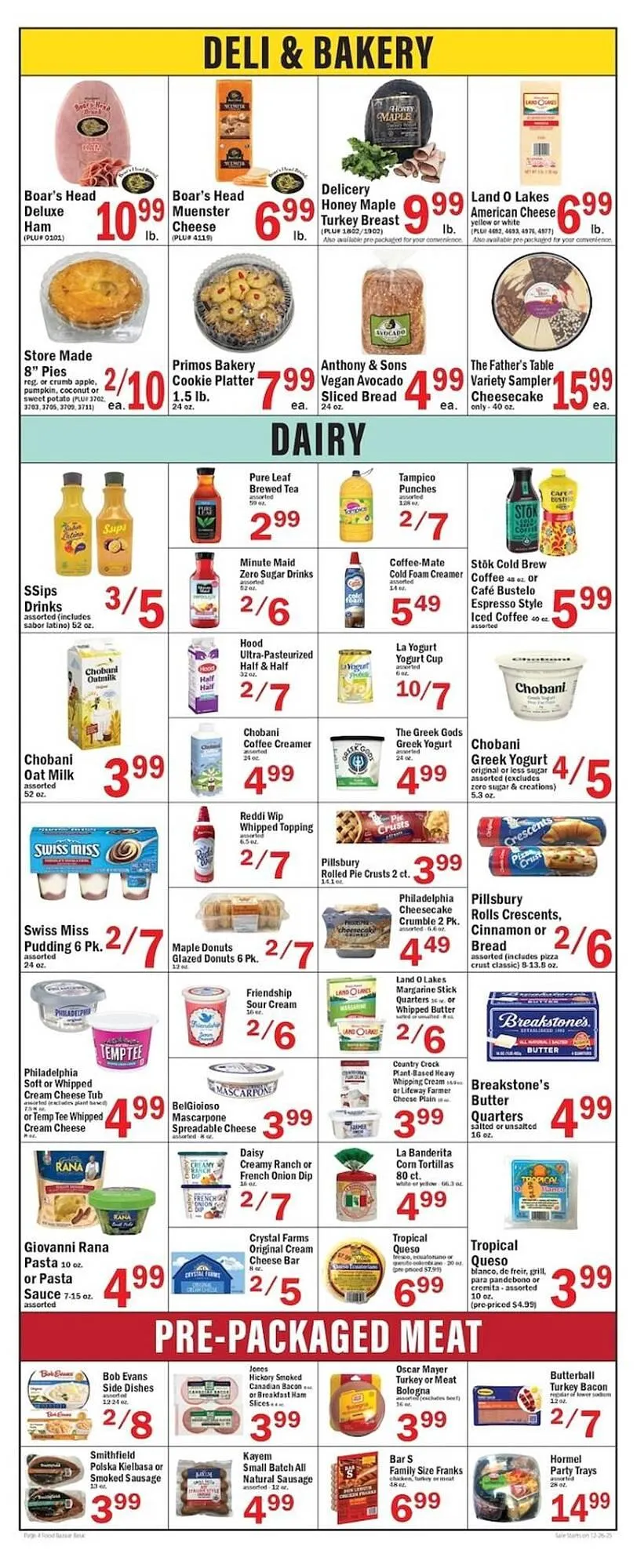 Weekly ad Food Bazaar circular from December 26 to January 1 2026 - Page 4