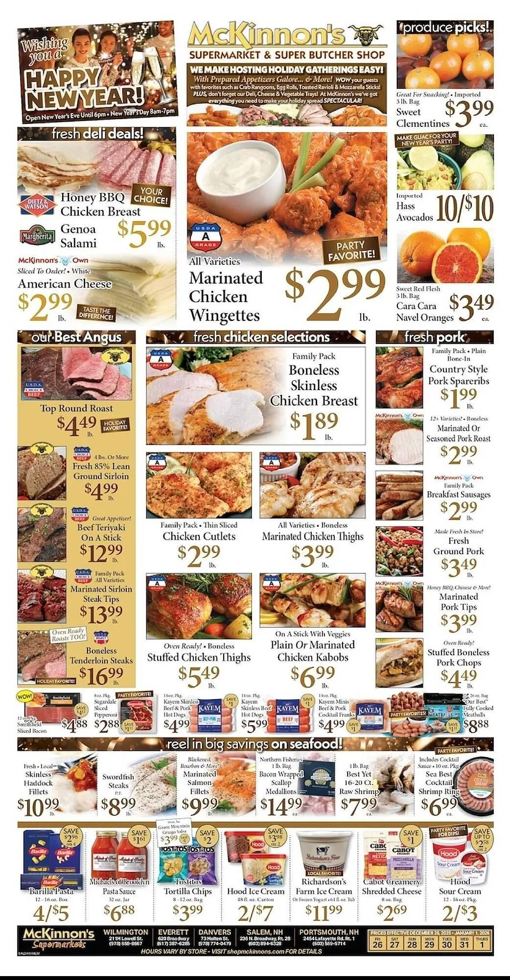 Weekly ad McKinnon's Supermarkets weekly ad from December 26 to January 1 2026 - Page 1