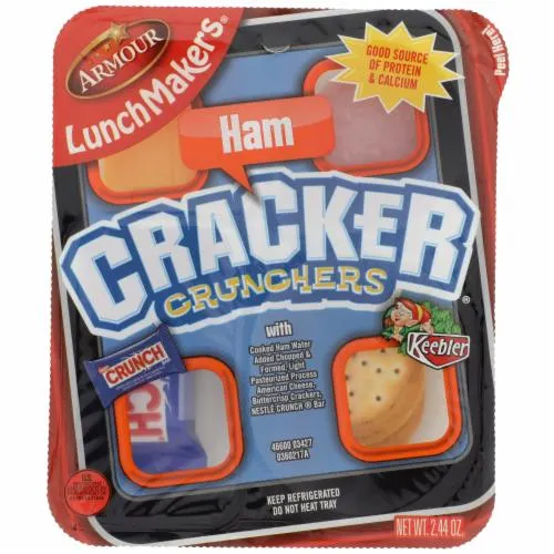 Armour LunchMakers Ham & Cheese Cracker Crunchers Meal Kit with Candy Bar