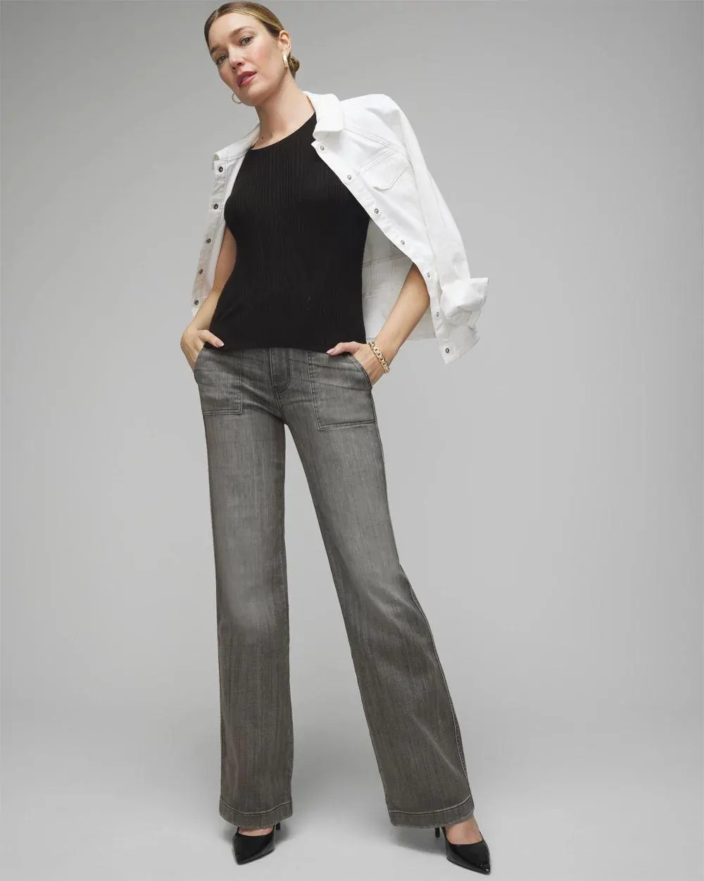 Extra High-Rise Everyday Soft Novelty Waistband Trouser