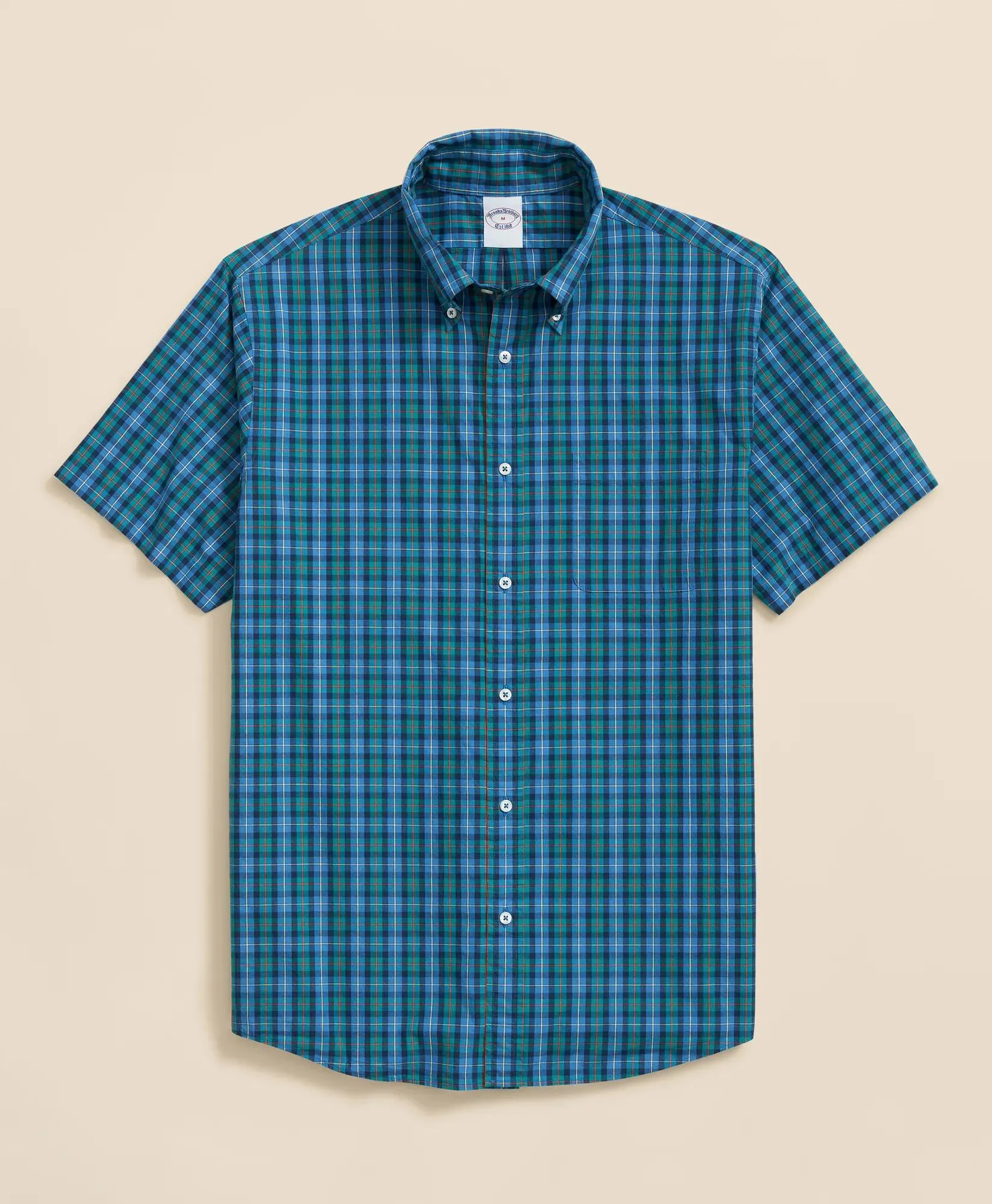 Friday Shirt, Poplin Short-Sleeve Tartan