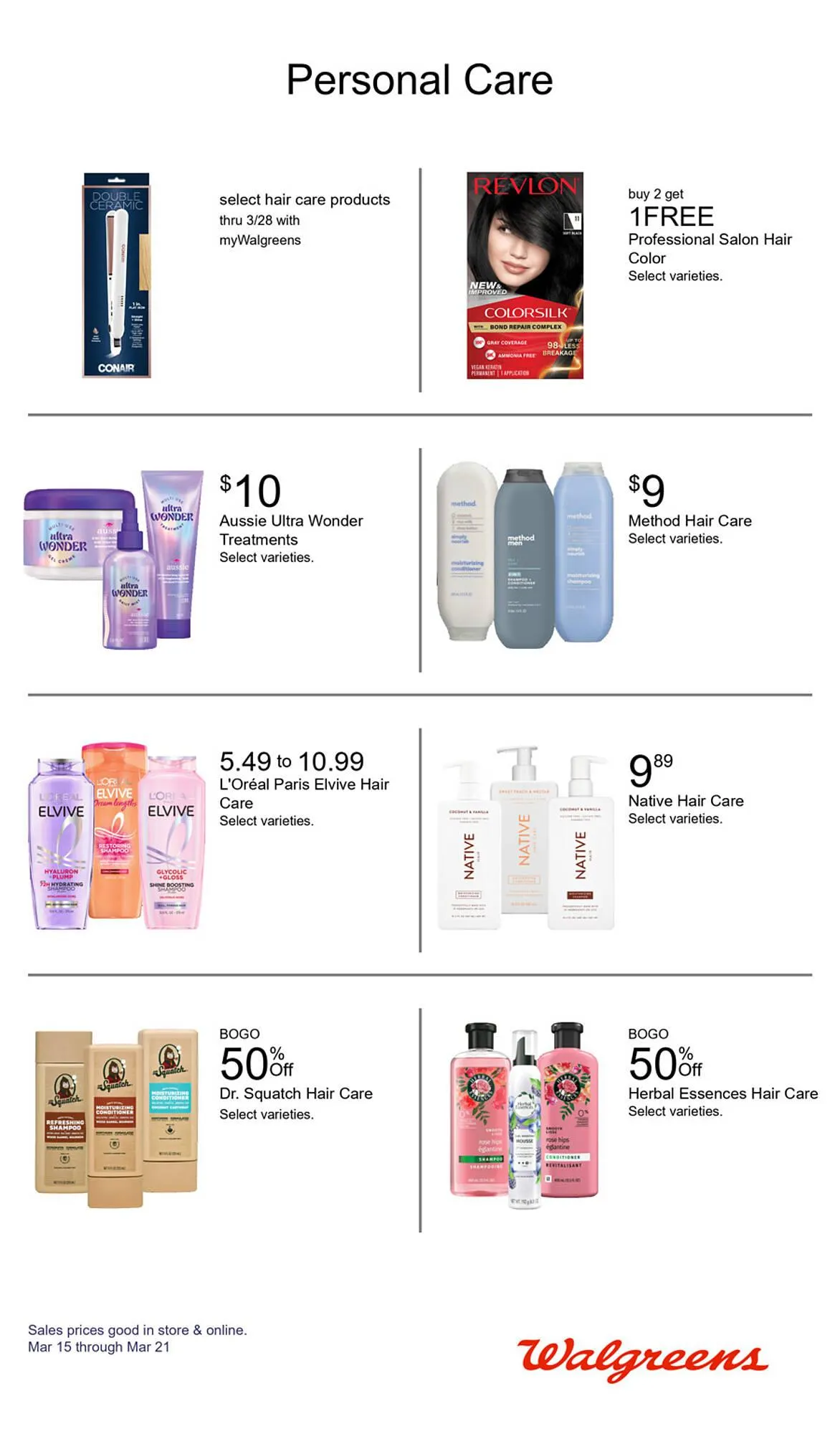 Weekly promotion Walgreens weekly ad spanning from March 15 to March 21 2026 - Page 20 for Catalogue 365