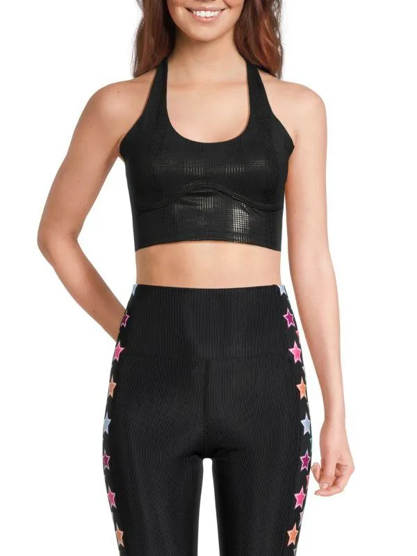 Ciara Plaid Sports Bra