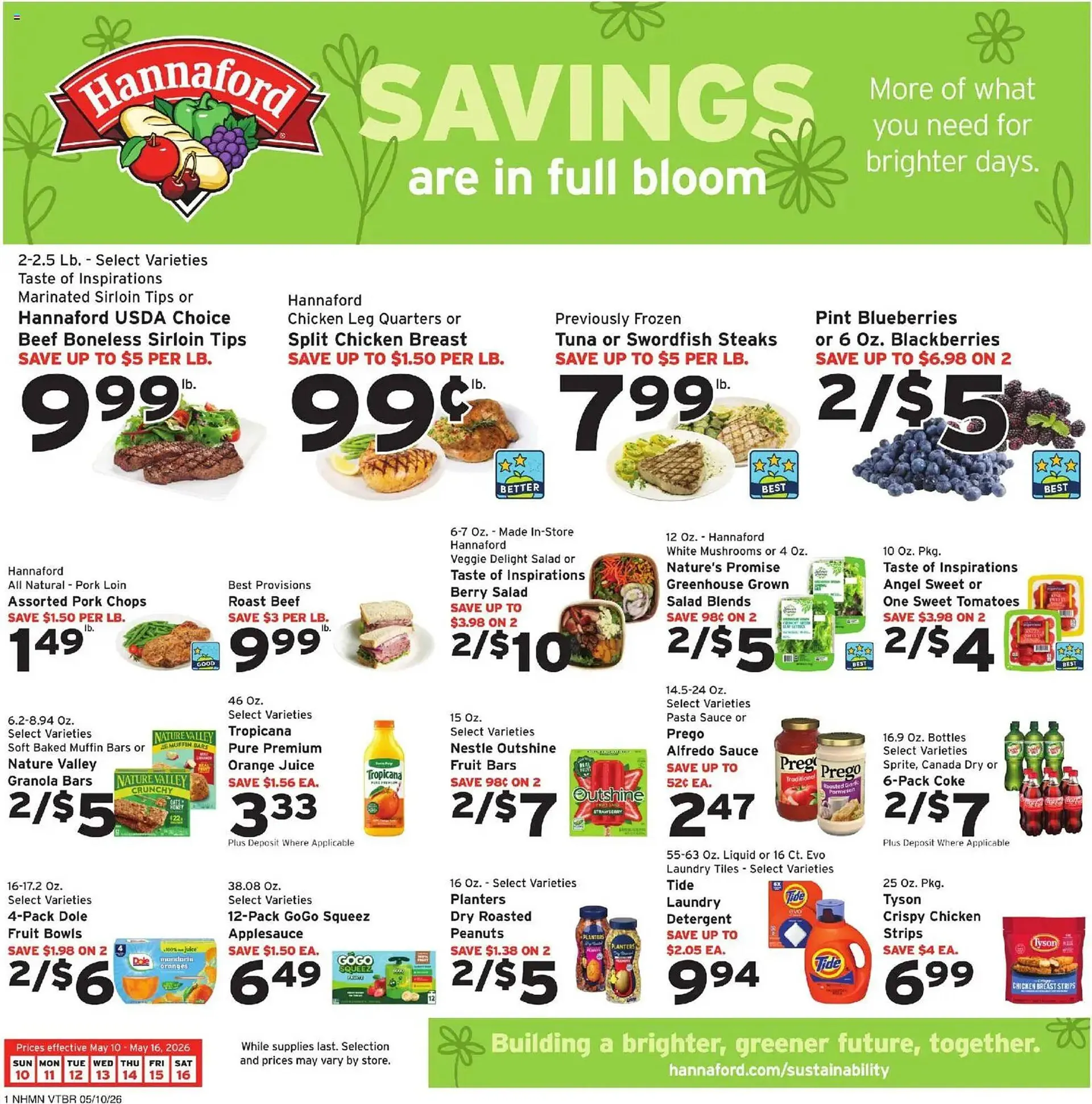 Weekly ad Hannaford flyer from May 10 to May 16 2026 - Page 1