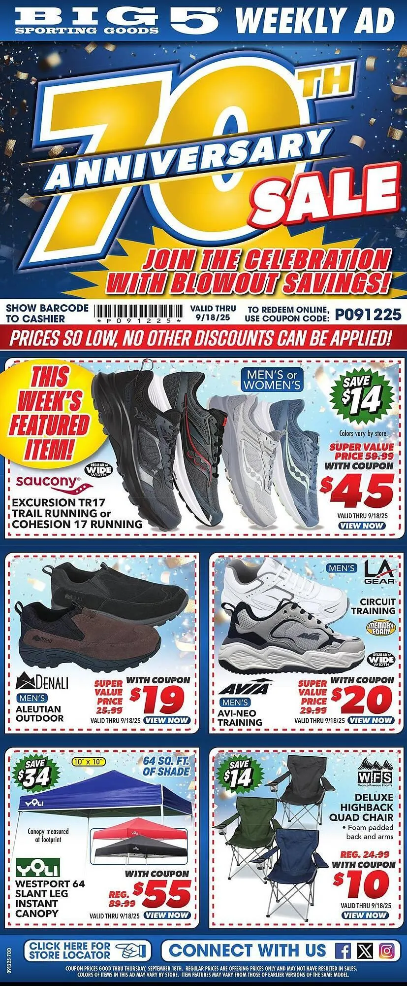 Weekly ad Big 5 weekly ad from September 12 to September 18 2025 - Page 1