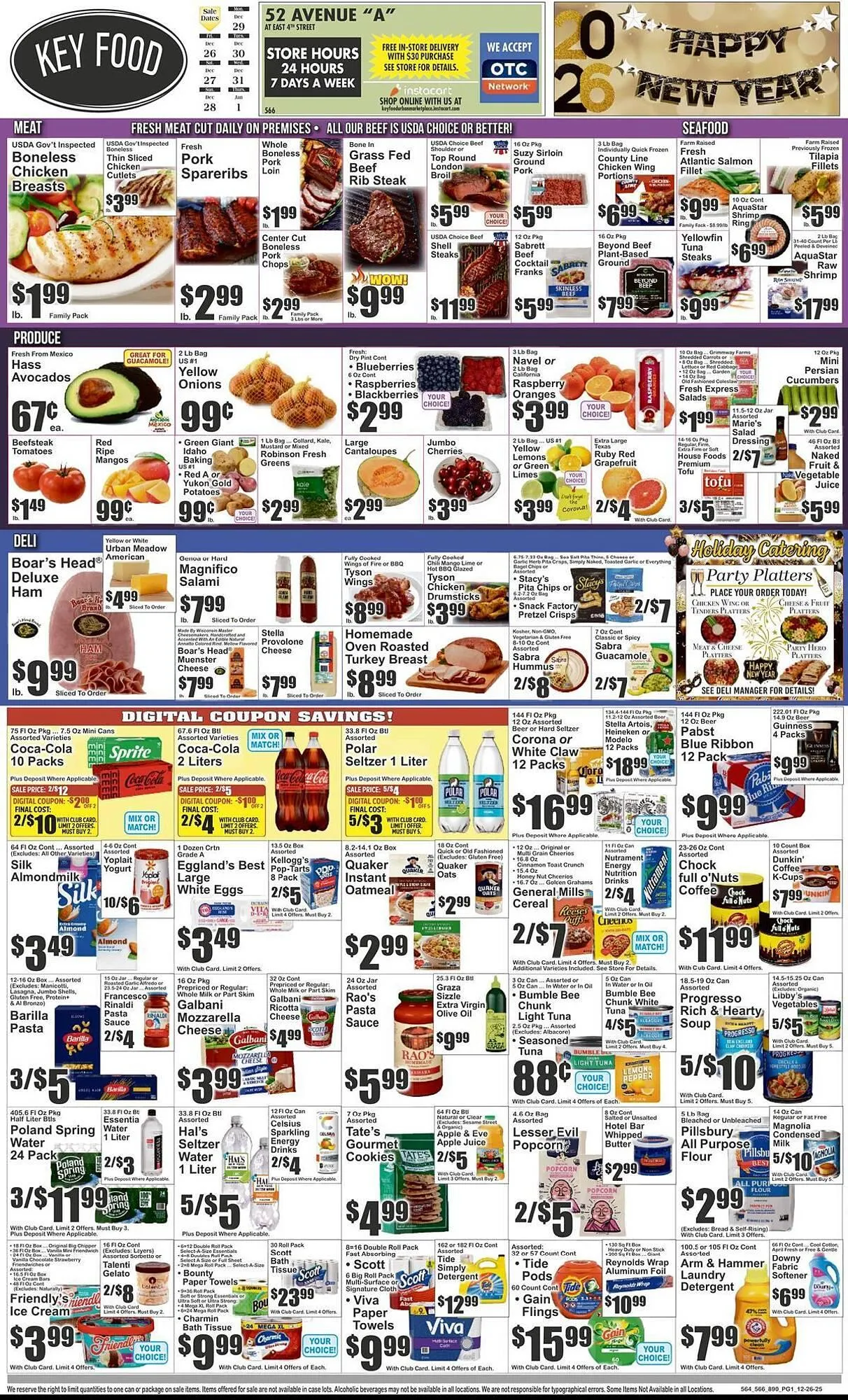 Weekly ad Key Food circular from December 26 to January 1 2026 - Page 1