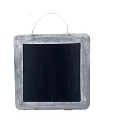 Gray Zinc Hanging Metal Chalkboard