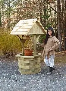 Woodworking Plans for a 6 ft. Wishing Well. Photos Included at Every Step. PLANS ONLY. How to Build a Large Octagon Base Wishing Well. PDF Digital File Mailed on USB Thumb Drive.