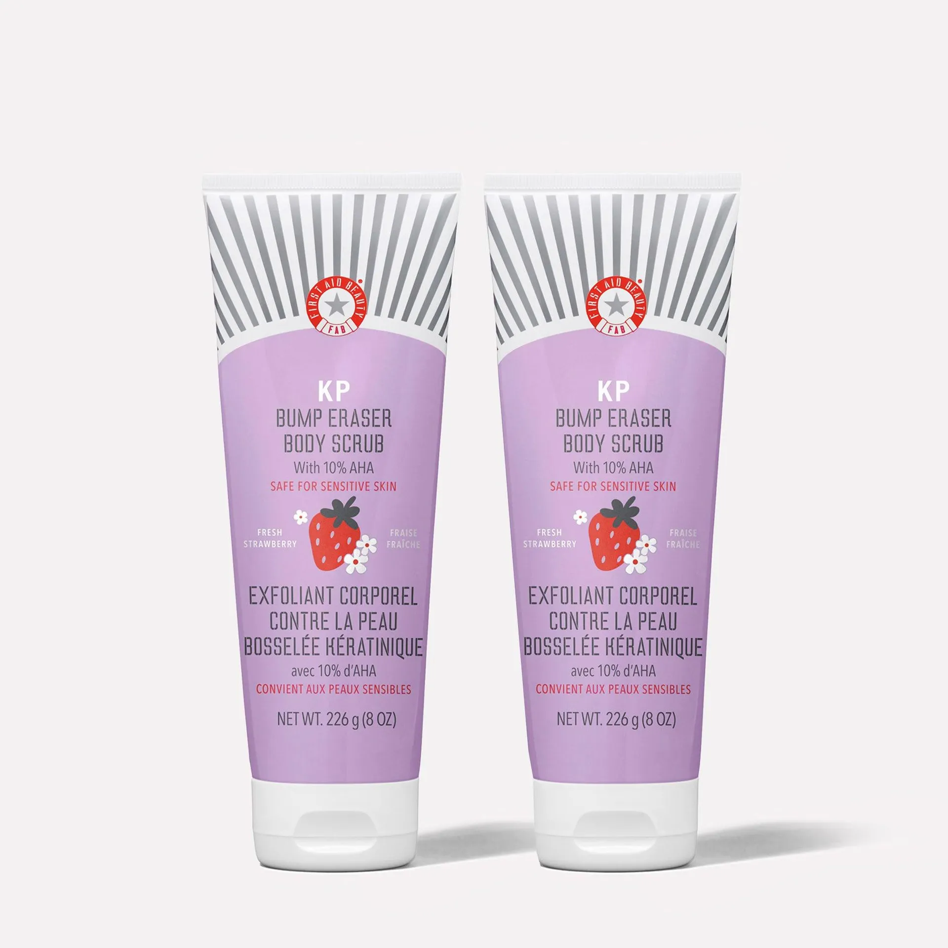 KP Bump Eraser Body Scrub 10% AHA Fresh Strawberry Duo